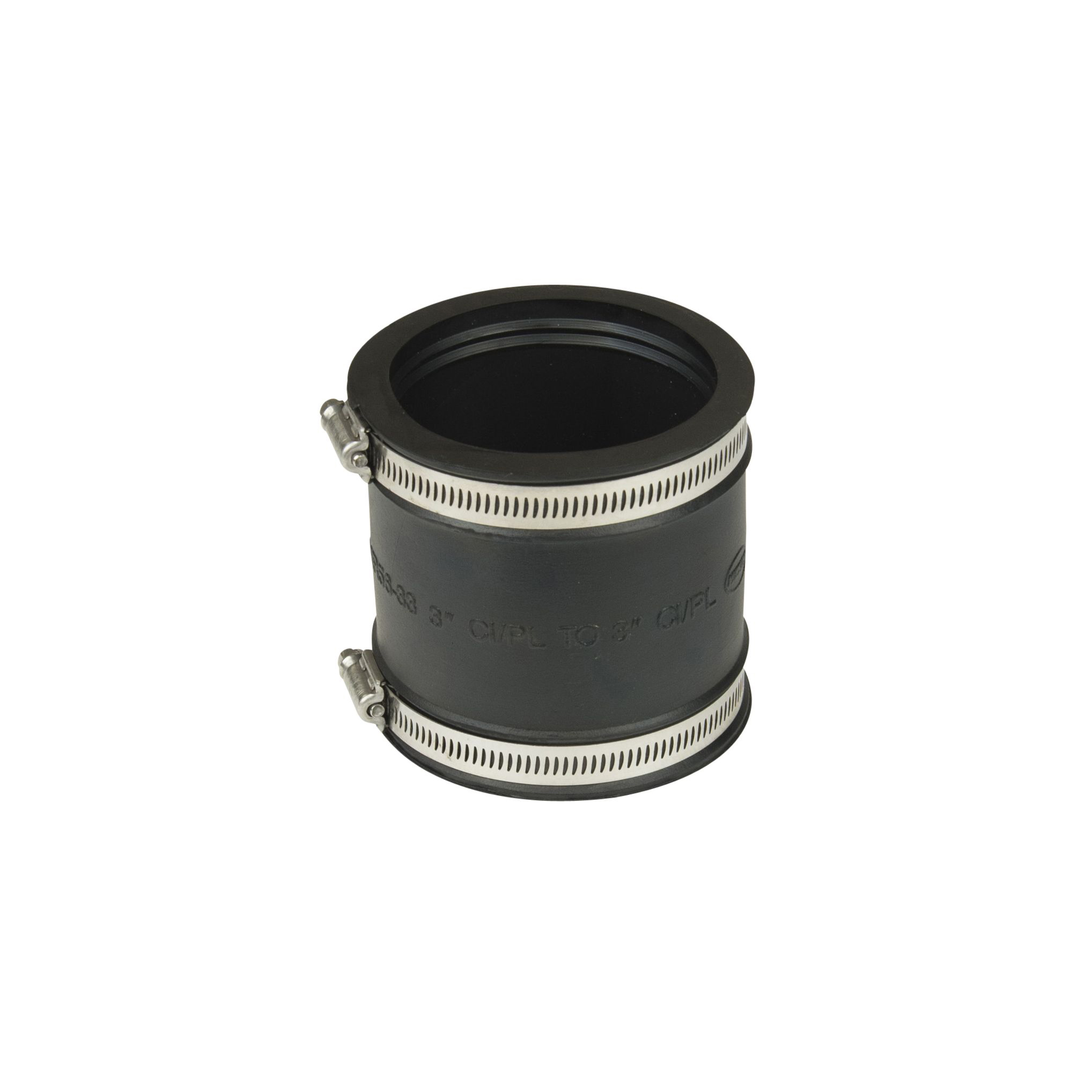 3" Flexible Rubber Coupling w/SS Band Clamps